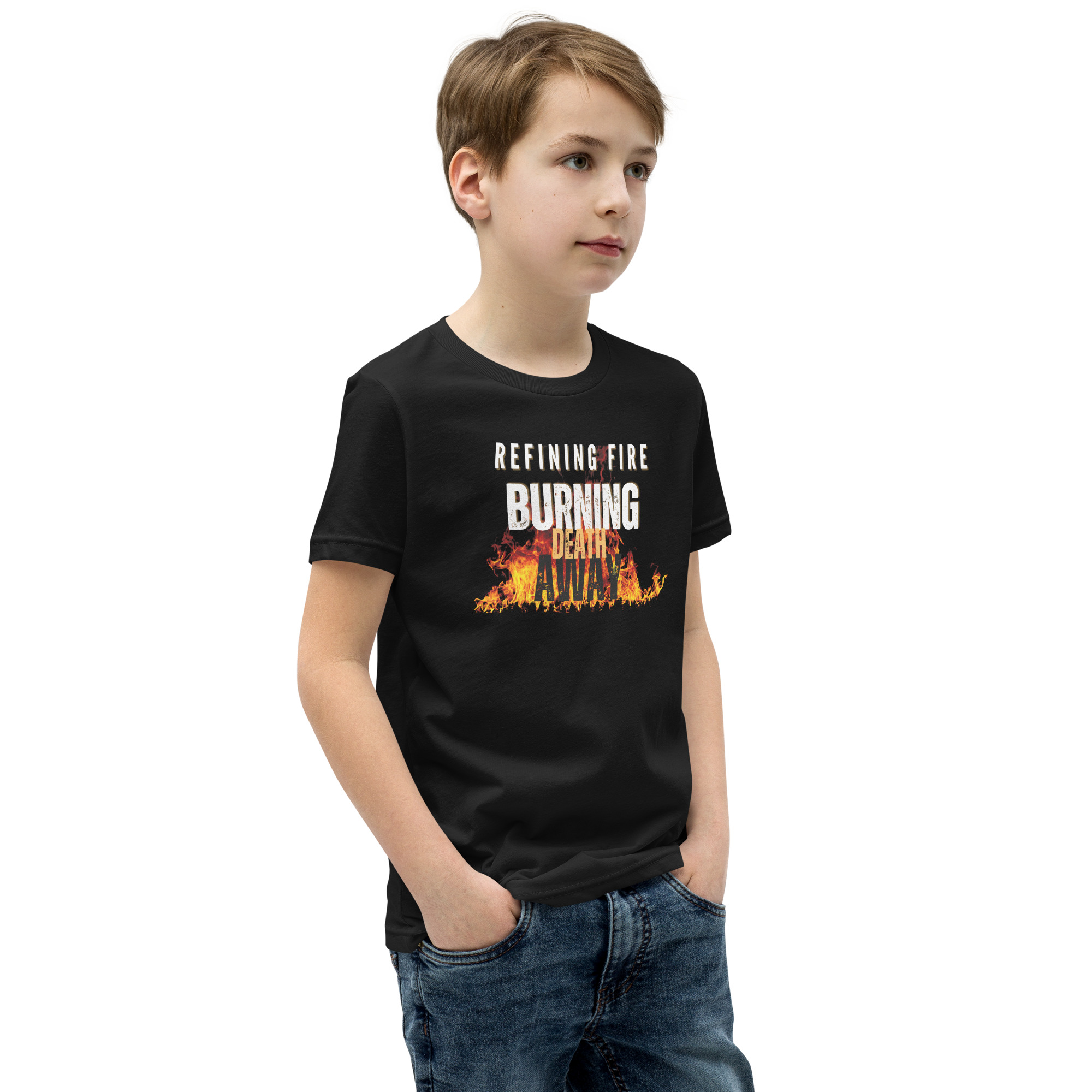 Burning Death Away Kids T-Shirt - Image 3